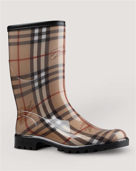 burberry doodle print rubber rain boots|bloomingdale's burberry boots.